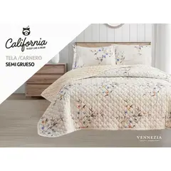 VENEZIA - Set de Cobertor 2pz tela C/ Carnero de 5 Piezas 100% Calidad