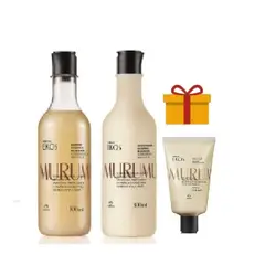 NATURA - Kit ekos murumuru shampoo + acondicionador + crema de peinar y regalo