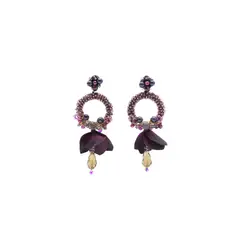 SAMANTHA PINTO HANDMADE ACCESSORIES - Aretes Antonia Morado