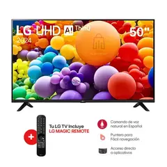 LG - TELEVISOR 50 4K UHD SMART TV Thinq Ai 50UT7300PSA + Control Remoto Magic