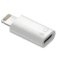 GO SELECT - Adaptador USB C 3.1 Hembra A Lightning Macho Blanco