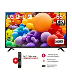 LG - TELEVISOR 55 4K UHD SMART TV Thinq Ai 55UT7300PSA+ Control Remoto Magic