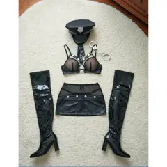 GENERICO - DISFRAZ EROTICO DE POLICIA LENCERIA SEXY DISFRAZ TALLA S-M-L