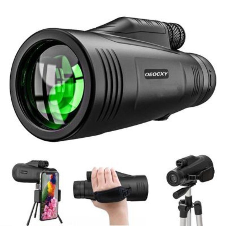 Monocular 9500 mt con Adaptador para Teléfono, Trípode y Láser Integrado