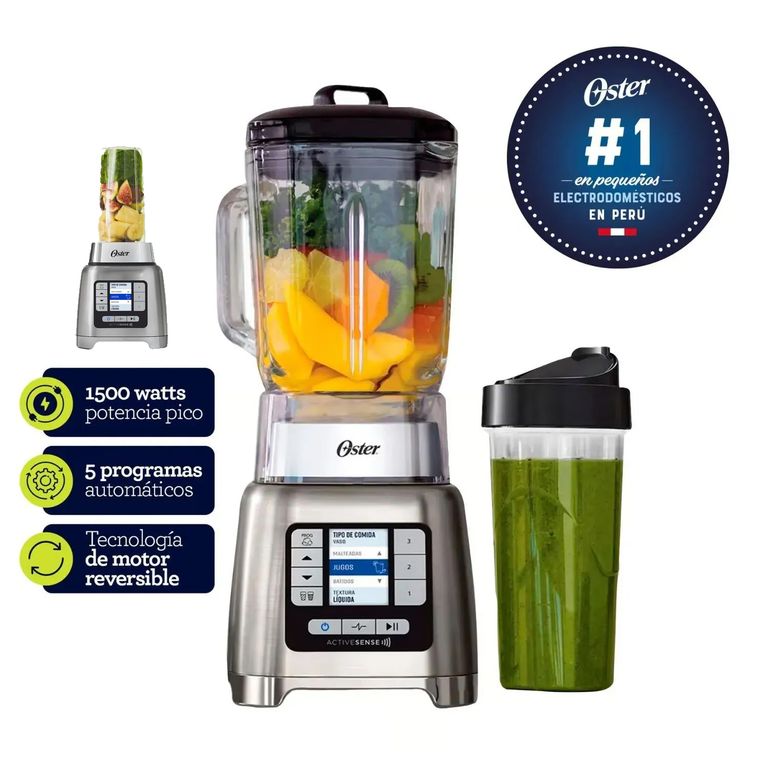 Licuadora ActiveSense Silver 2L con Blender BLSTTDGNBG