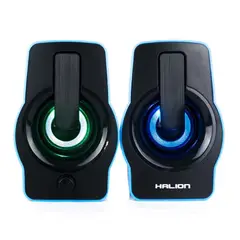 HALION - PARLANTE GAMER LED SKY BLUE GAMING HA-S256