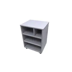 GENERICO - Mueble Auxiliar para impresora de melamina gris