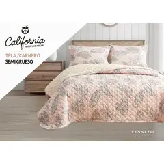 VENEZIA - Set de Cobertor 2pz tela C/ Carnero de 5 Piezas 100% Calidad