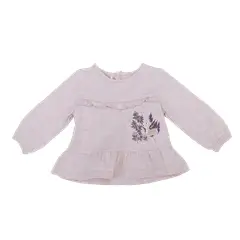 PILLIN - Polo Manga Larga Bebé Niña PVV608ROS