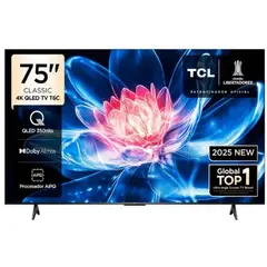 TCL - Televisor 75 QLED Smart UHD 4K Google Tv 75T6C