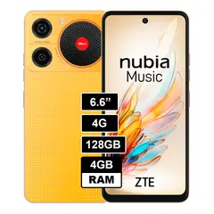 ZTE - Celular Nubia Music 128GB 4GB RAM - NARANJA