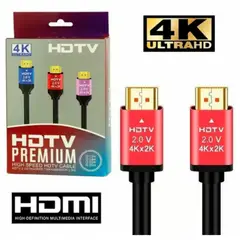 GENERICO - Cable Hdmi a Hdmi 3M 4k Premium Dorado Ultra Hd 3 metros