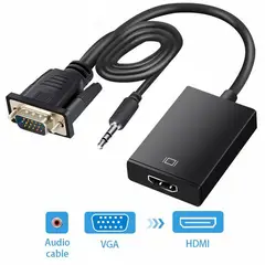 GENERICO - VGA a HDMI Adaptador Convertidor