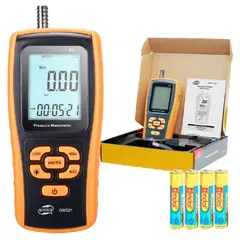 BENETECH - Manómetro Medidor Presión Diferencial de Aire Gas - GM521