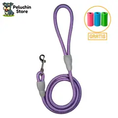 HAMACAS LIZARASO - Soga Perros Talla M, 120 cm Color Morado - Peluchin Store