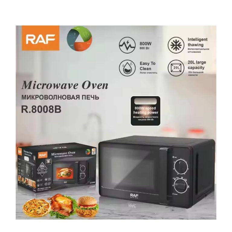 MICROONDAS RAF - CALIENTA DECONGELA Y LISTO