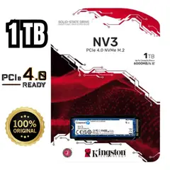 KINGSTON - DISCO SOLIDO SSD M.2 1TB NV3 ALTA VELOCIDAD PCIE 4