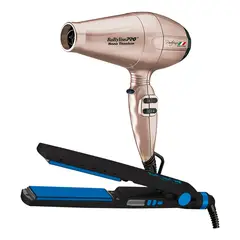 BABYLISS PRO - Combo BabylissPRO Alisadora BNTMB4091TPE y Secador Portofino Rose Gold