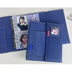 GENERICO - BINDER A5 TELA JEAN PARA PHOTOCARDS