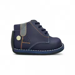 GENERICO - Zapato Pibe Clásico Pasador semi-ortopédico Azul para bebé niño