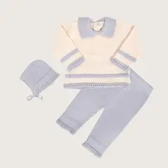 RIKURIY - SET TEJIDO PIMA RIKURY CELESTE