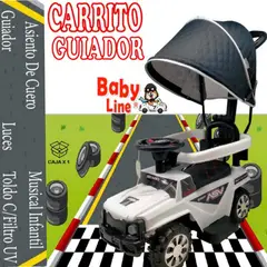 GENERICO - Buggie Guiador Musical Luces 3 en 1 con Desmonta BLANCO