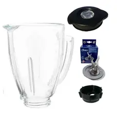 OSTER - VASO DE VIDRIO + CUCHILLA 4 ASPAS + TAPA + ROSCA