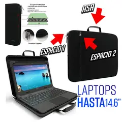 GENERICO - Funda Protector para laptop 14 a 14.6 maletin con asa