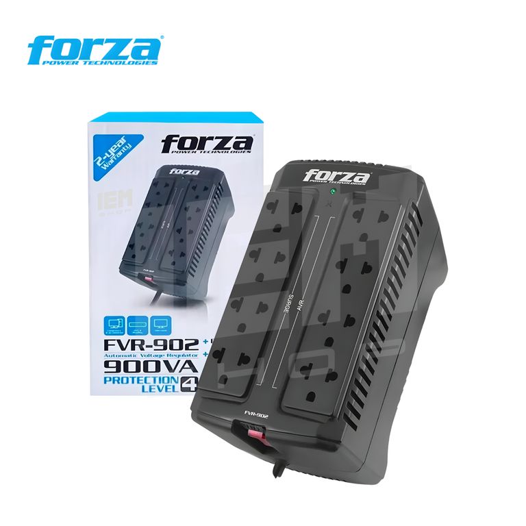 Estabilizador de voltaje FVR 902 de 08 tomas 900VA/450W -
