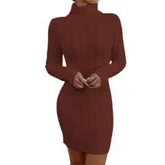 GENERICO - Vestido Mujer Mlarga Hilo 359G-30 Color Camello