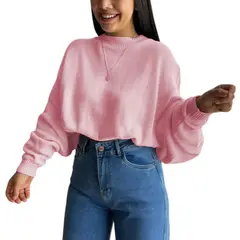 GENERICO - Sueter Mujer Hilo Cerada Mlarga 359G-25 Color Rosado