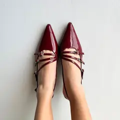 SAPATU - ZAPATO DE VESTIR MUJER MM SLINGBACK VINO CHERRY CHAROL