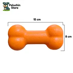 HAMACAS LIZARASO - Juguete Hueso Perro Color Naranja - Peluchin Store