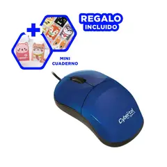 GENERICO - Mouse Minimalista y Practico Storm X Azul Y+Regalo Agendita