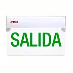 OPALUX - Señalizador Letrero "SALIDA" marca modelo OP-297S