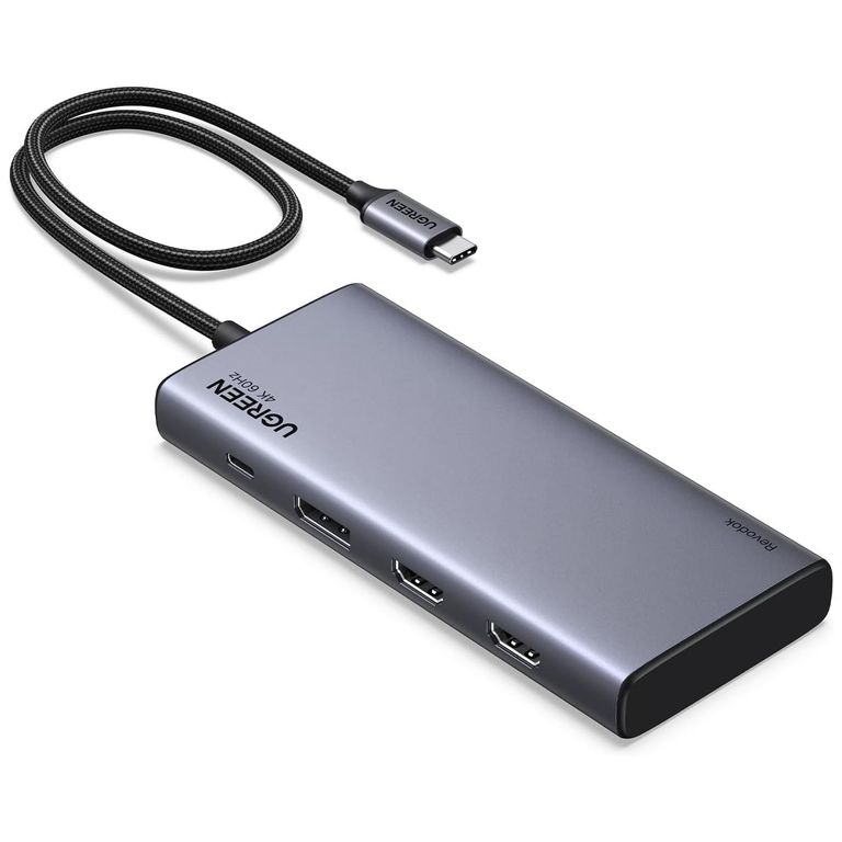 Dock 8 en 1 2x HDMI 4K 1x DP USB-A USB-C 100W CM639 - 35625