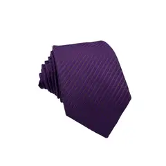 CHRISTIAN ARMAND - Corbata Morada trama Rayada Elegante