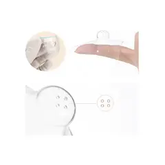 SANTOLEE - Pezonera Silicona X2 Talla M Santole Con Tapa Para Guardar