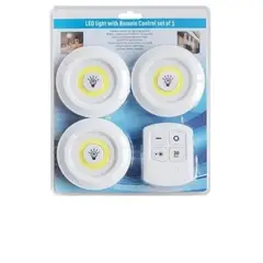 GENERICO - Set 3 Luces Led De Emergencia Inalámbricas Control Remoto