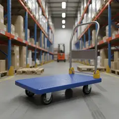 JPSYSTEMS - Carrito plegable tipo plataforma para carga 200KG 50x70cm con 4 ruedas de goma base antideslizante