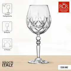 RCR  ITALIA - Copas de Cristal Alkemist Cocktail RCR 530 ml 6 Piezas