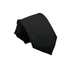 CHRISTIAN ARMAND - CORBATA NEGRA RAYADA MICROCUADROS