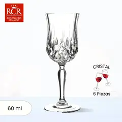 RCR  ITALIA - Copas de Cristal Opera licor RCR 60 ml 6 Piezas