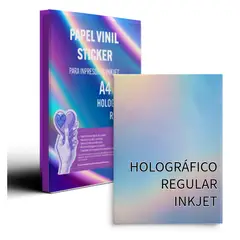 GENERICO - Vinil Adhesivo Imprimible Holográfico Regular A4 X20H