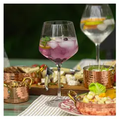 RCR  ITALIA - Copas de Cristal Aria Burgundy 720 ml RCR 6 Piezas