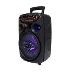 GENERICO - Parlante Bocina con Microfono Incluido de Color Negro