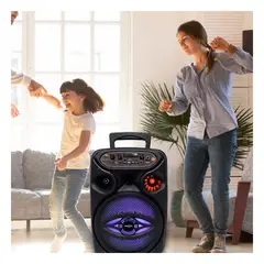 GENERICO - Pack2 Parlante Elegante de Negro Y+Banderitas Adhesivas