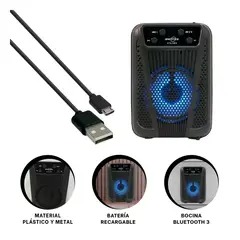 GENERICO - Pack6 Bocina de 3 Pulgadas Clasica Negro Y+Papel de Regalo