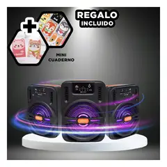 GENERICO - Parlante con Bateria Recargable en Negro Y+Regalo Agendita