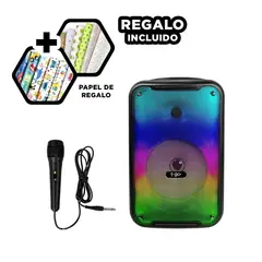 GENERICO - Parlante con Luces para Reuniones Y+Papel de Regalo